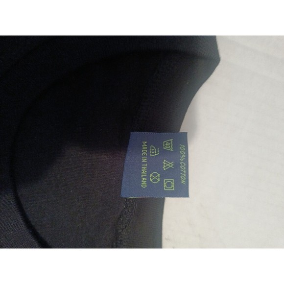 JoliGolf Thailand T-Shirt - Hanuman Print front & back, Black Medium 100% Cotton - Picture 9 of 9